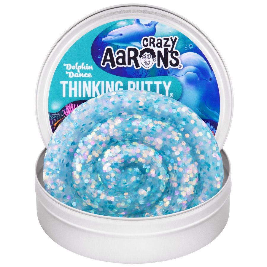 Dolphin Dance - 3.5" Thinking Putty Tin Z6